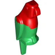 Animal, Bird, Parrot Marbled Green Pattern