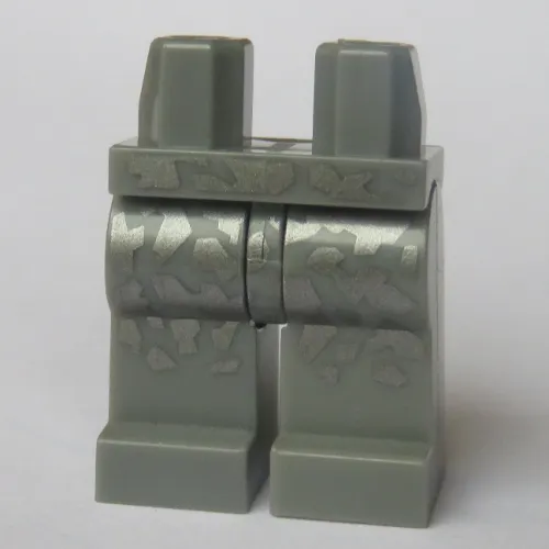 Hips and Light Bluish Gray Legs with Flat Silver Camouflage (Tony Stark)