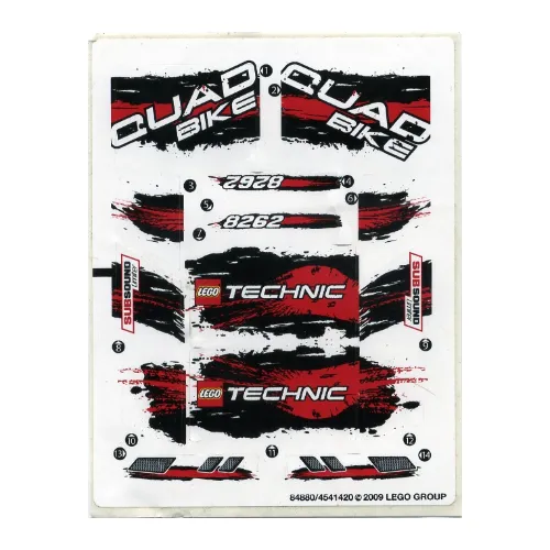 Sticker Sheet for Set 8262-1