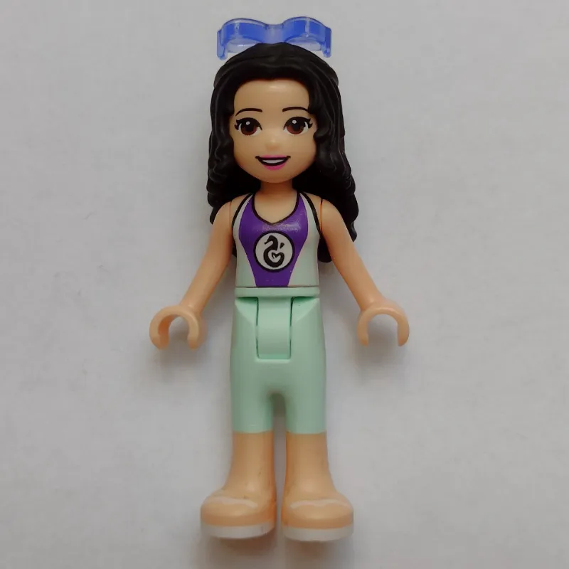 Emma - Dark Purple/Light Aqua Wet Suit, Glasses