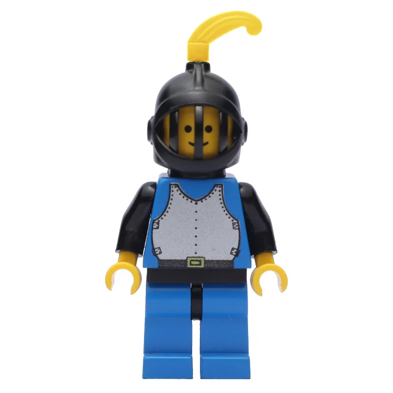 Knight (Breastplate on Blue) - Blue Legs, Yellow Plume, 3626b