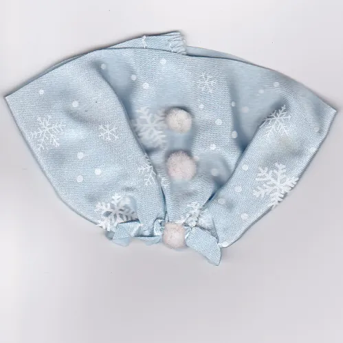 Belville, Skirt, Skirt Long, Satin with White Snowflakes Print