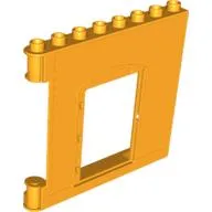 Duplo Building Wall 1 x 8 x 6 with Door Opening and Mail Horn and Message Board Print