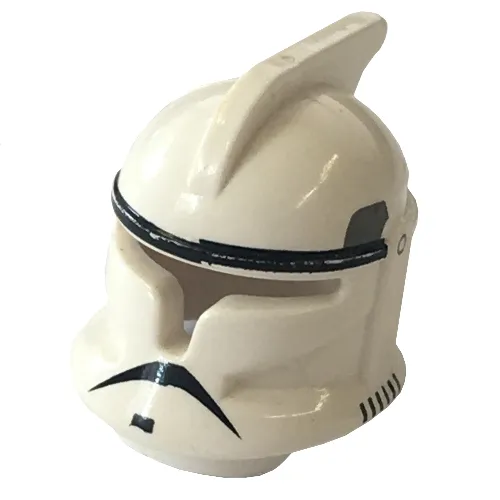 Helmet Clone Trooper Phase 1 Open Front, Black Trim, Side Vents Print