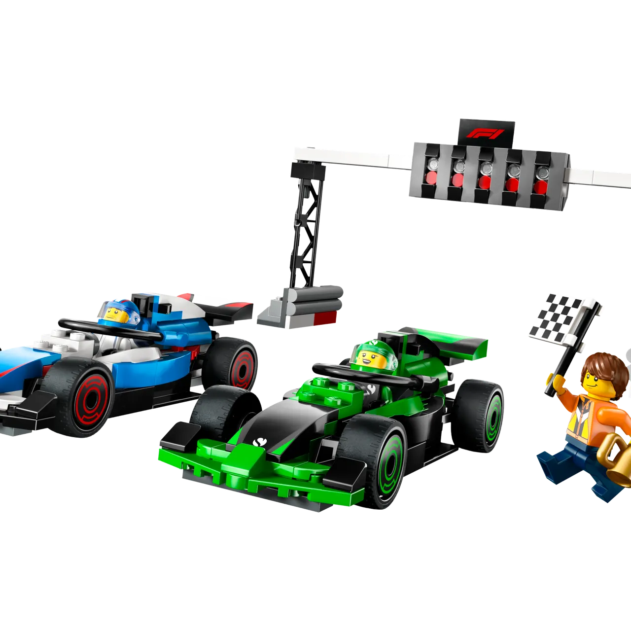 F1 Grid with VCARB & Sauber Race Cars