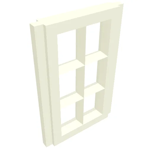 Window Pane 1 x 2 x 3 for Slotted Bricks