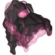 Hair, Ponytail Long Wavy with Black Pattern