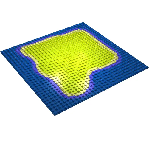 Baseplate 32 x 32 with Island Print