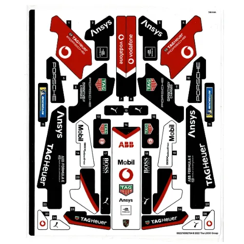 Sticker Sheet for Set 42137-1