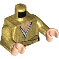 Torso Robe with Belt and Triangle Chest with Wrinkles Print (Snoke), Pearl Gold Arms, Light Nougat Hands