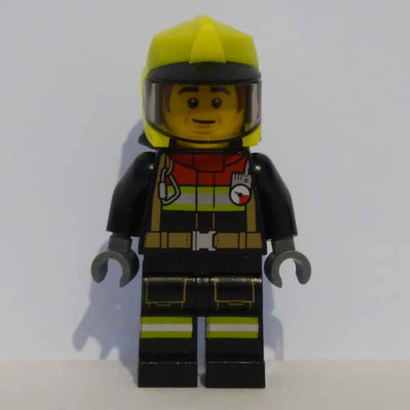 Bob, Black Firesuit, Vibrant Yellow Helmet