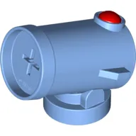 Duplo Cannon Shooting with Axle Hole and Red Firing Button