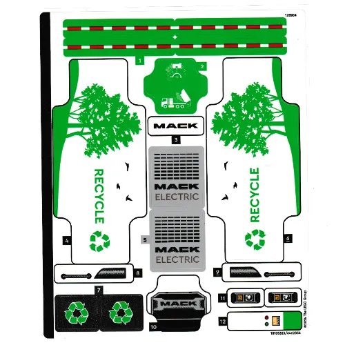 Sticker Sheet for Set 42167-1