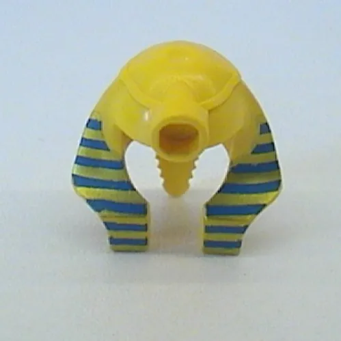 Headdress Mummy [Type 1] with Blue and Gold Stripes Print
