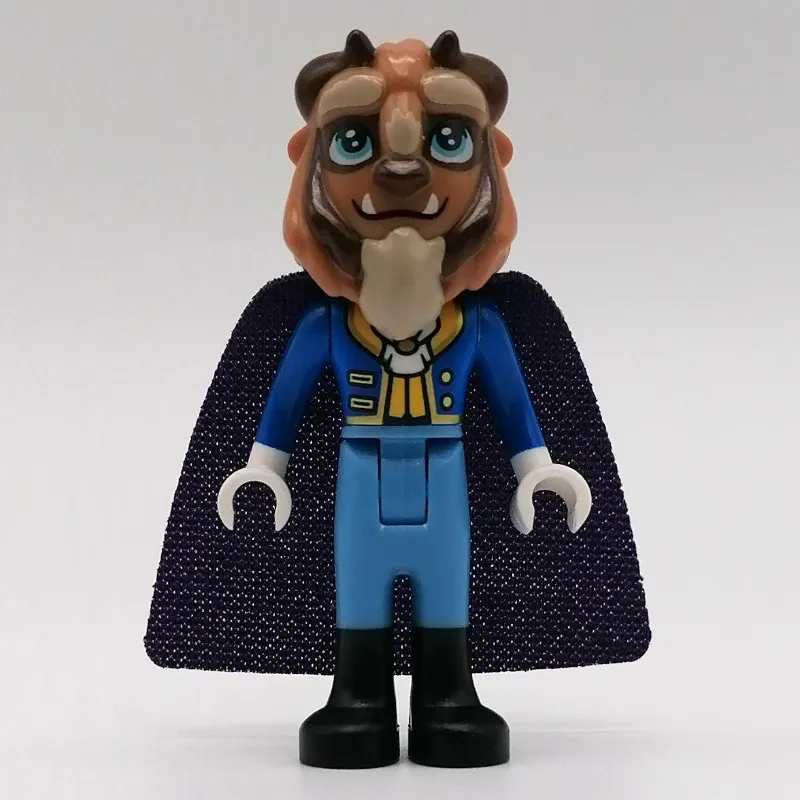 Beast, Medium Blue Legs, Dark Purple Cape, Hair Bow