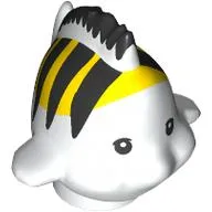 Animal, Fish with Yellow/Black Shapes print (Flounder / Fabius)