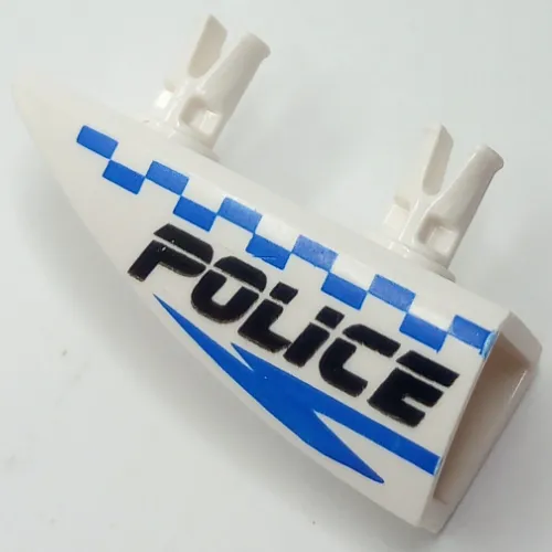Fairing 1 x 4 Side Flaring Intake with Two Pins and Police Blue Checkered Print Left
