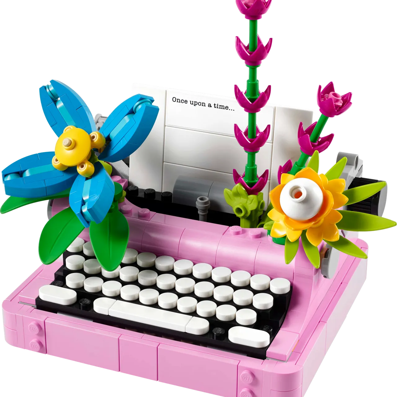Typewriter with Flowers
