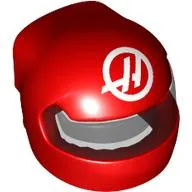 Helmet, Formula 1 with Trans-Black Visor pattern and White 'H' in Circle print