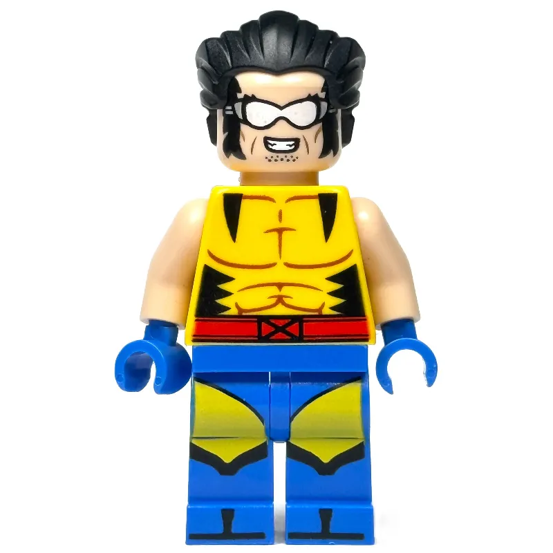 Wolverine, Hair, Yellow X-Men Suit, Plain Arms