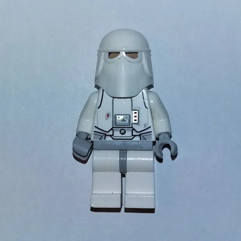 Snowtrooper, Light Bluish Gray Hips, Printed Black Head, Light Bluish Gray Hands