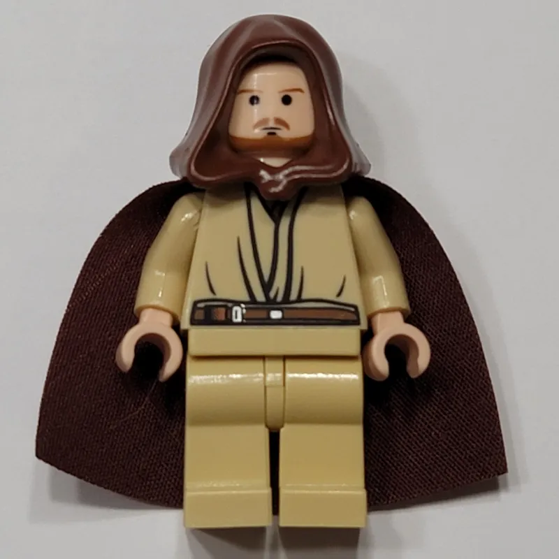 Qui-Gon Jinn, Tan Legs, Brown Beard