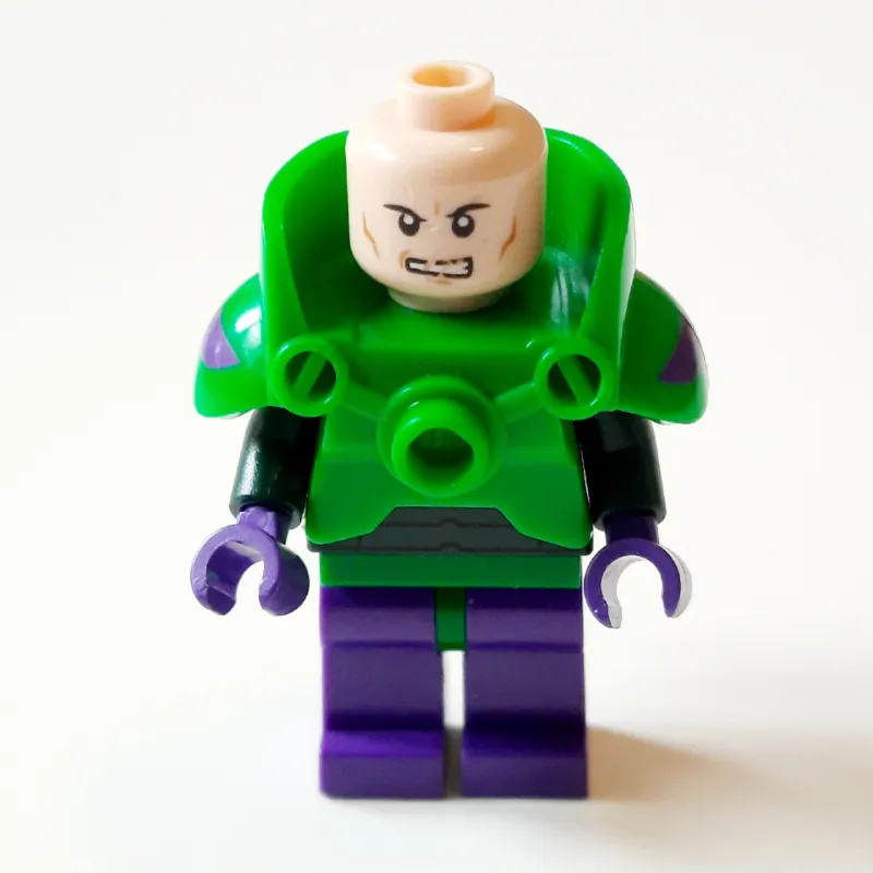 Lex Luthor with Dark Purple Legs and Bright Green Shoulder Armor