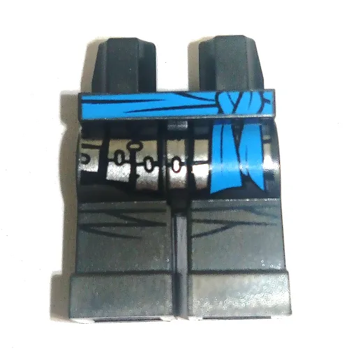 Hips and Pearl Titanium Legs with Dark Azure Sash