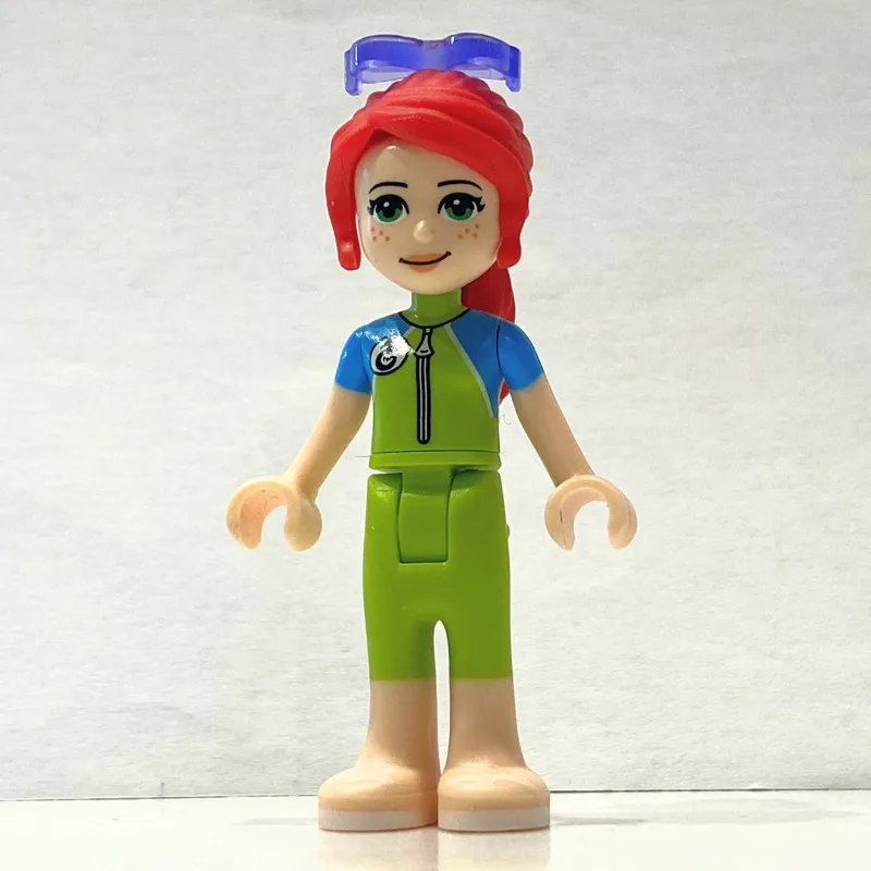 Mia - Lime/Azure Wet Suit, Sunglasses