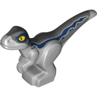 Animal, Dinosaur, Raptor, Baby, Dark Blue Stripes