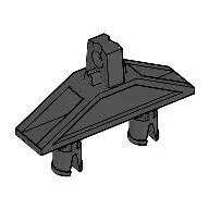 Technic Connector 3 x 1 x 4 with Two Pins and Click Hinge