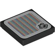 Tile 2 x 2 with Cheep Chomp and Barcode Print (Sticker)