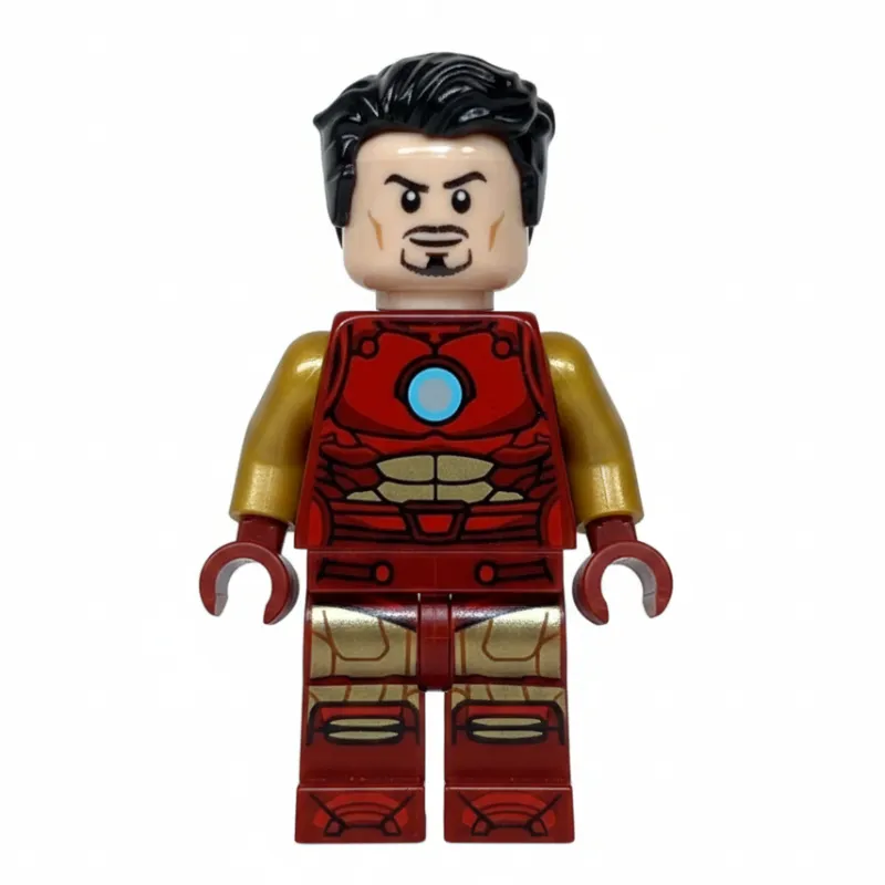 Iron Man, Pearl Gold Arms, Round Arc Reactor, Hair