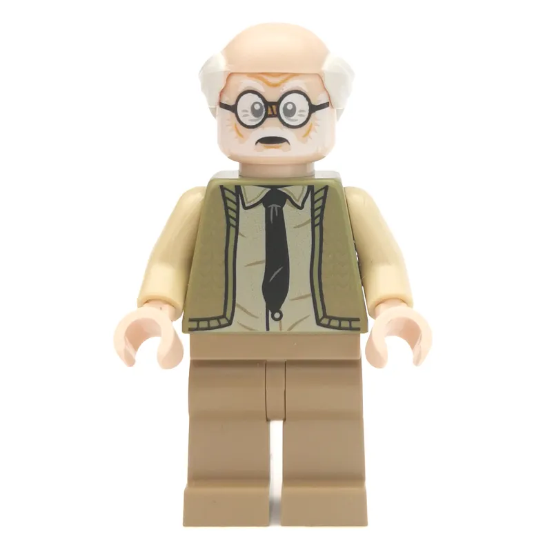 Ernie Prang, Olive Green Sweater, Dark Tan Legs