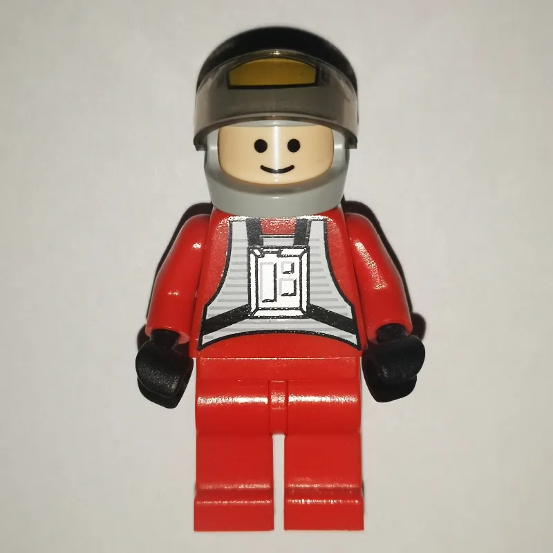 Rebel Pilot B-wing, Red Flight Suit, Black Eyes