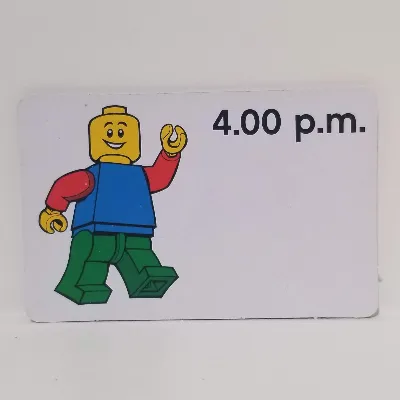 Activity Card, Time-Teaching 12-Hour Clock 4.00 p.m.