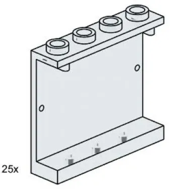 1 x 4 x 3 Wall Element Clear
