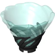 Cone Reverse, Spinner, with Marbled Trans-Light Blue Pattern