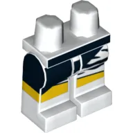 Hips and White Legs with Black and White Wrap Dress Print