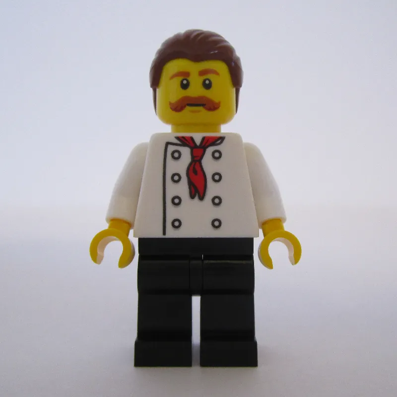 Chef, Red Neckerchief, Black Legs, Reddish Brown Hair, Moustache