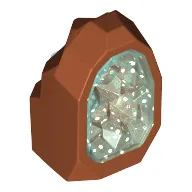 Geode / Rock with Glitter Trans-Light Blue Crystal
