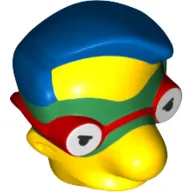 Minifig Head Special, Simpsons, Milhouse Van Houten with Green Mask Print