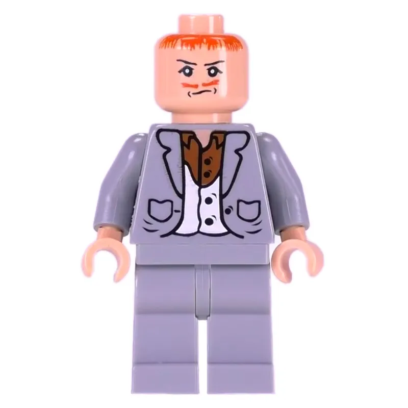Peter Pettigrew, Light Bluish Gray Suit, Printed Hair