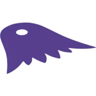 Neckwear Cape, 6 Points Feathered, Dark Purple Back [Traditional Starched Fabric]