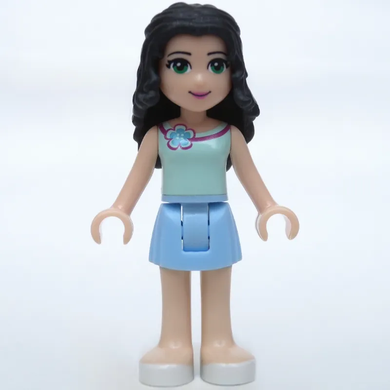 Emma - Light Aqua Top, Bright Light Skirt