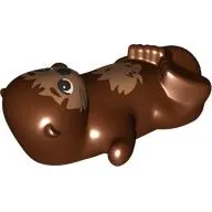 Animal, Otter, Lying/Floating with Nougat Fur, Face print