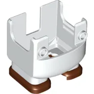 Nintendo Figure, Legs and Overalls with Two Front Studs and Reddish Brown Feet, with Internal Prongs for Fire Suit