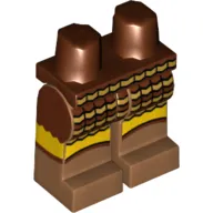Hips and Medium Nougat Legs with Brown and Gold Armor Scales Print