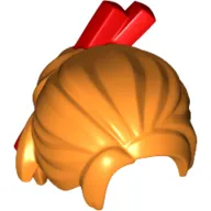 Hair Bun with Red Chopsticks