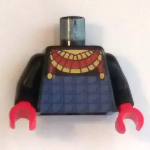 Torso Pharaoh Breastplate Print (Hotep), Black Arms, Red Hands